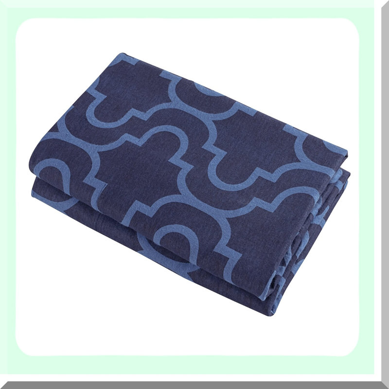 CozyDreams Navy Blue Trellis Pillowcase Set - Extra Soft All Season 100% Brushed Cotton Flannel Bedding with Printed Trellis Design