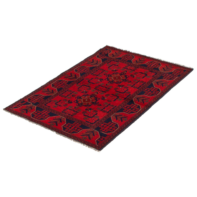 Tapis rouge Finest Khal Mohammadi 3 pi 4 po x 4 pi 11 po
