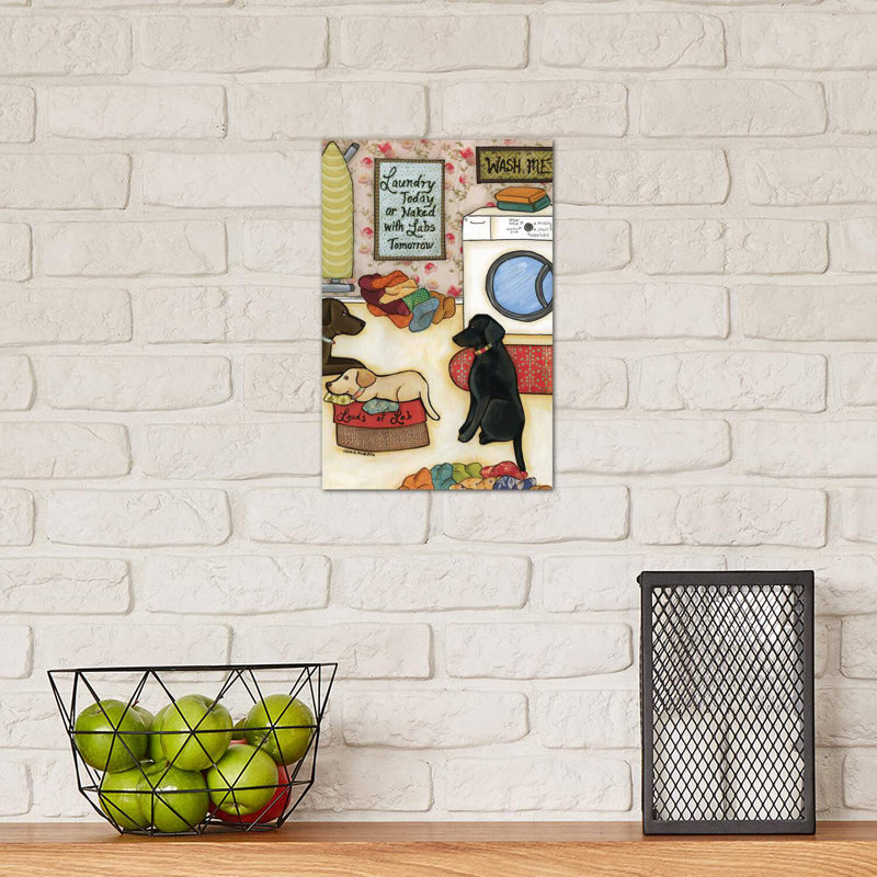 Loads Of Labs by Jamie Morath - Wrapped Canvas Print, 30.48cm H x 20.32cm W x 1.91cm D
