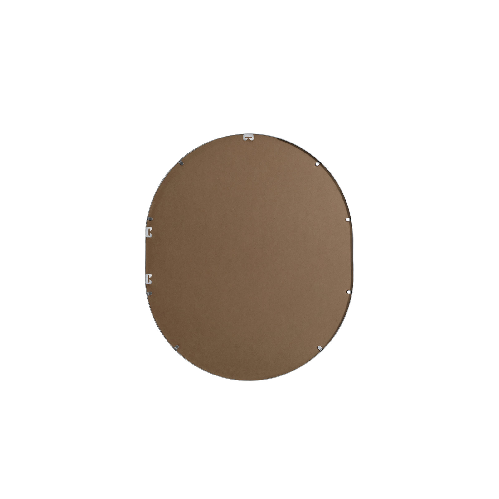 Sabine Metal Pill Wall Mirror, Silver, 36" x 30"