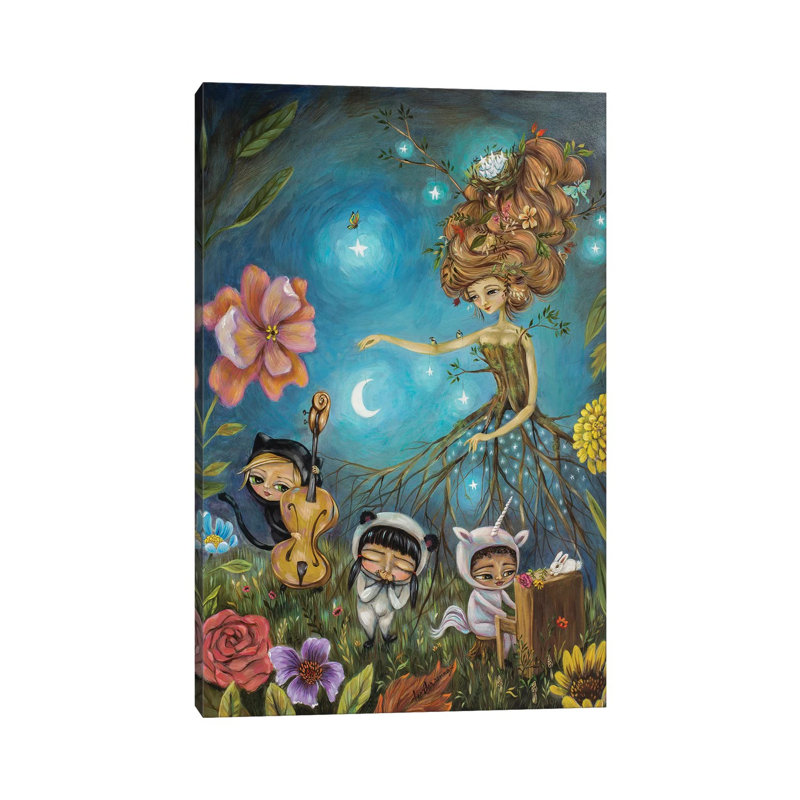 Band Of Stars by Heather Renaux - Gallery-Wrapped Canvas Giclée on Canvas, Canvas, 20.32 cm H x 30.48 cm W