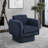 Alessandra Chenille Fabric Swivel Accent Chair-88357518