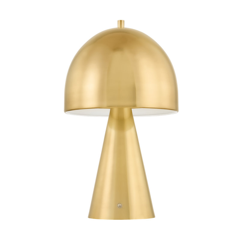 HOPKINTON Rechargeable Table Lamp, Gold, Gold