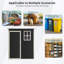 Remise de rangement extérieure en plastique 5 pi x 3 pi avec plancher