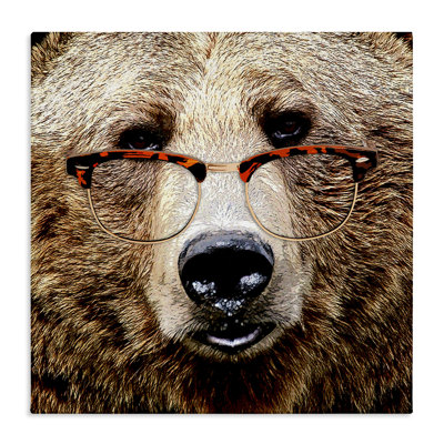 " Wildlife Grizzly Bear Glasses " by Karen Smith