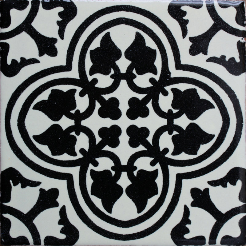 4,2 po x 4,2 po 9 pièces TalaMex Miranda mexicain carrelage dosseret à la main mosaïque Talavera