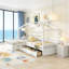 Lit plateforme simple avec trois tiroirs de rangement-1995483483