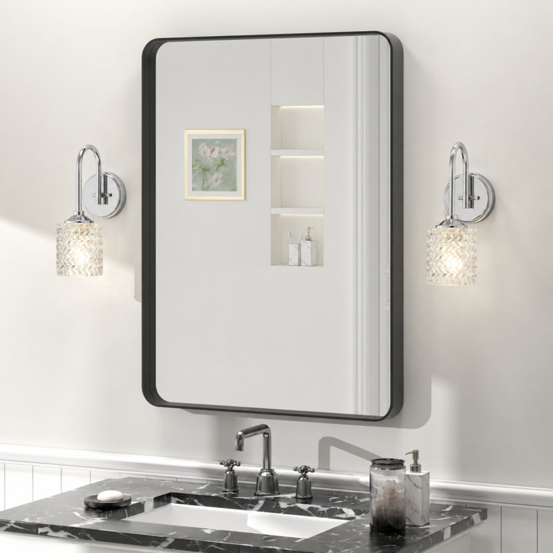 1-light Dimmable Armed Sconce Wall Sconce, Chrome