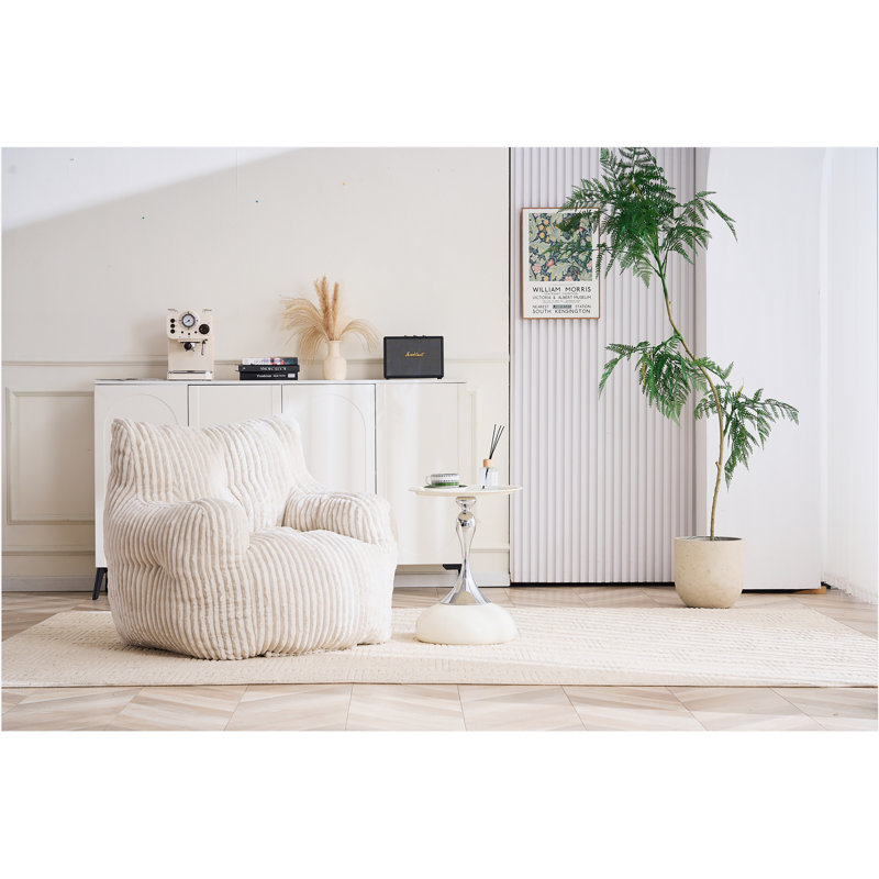 Fauteuil demi-tonneau pivotant avec anneau en métal thermolaqué, Tissu gris foncé, Velours côtelé beige