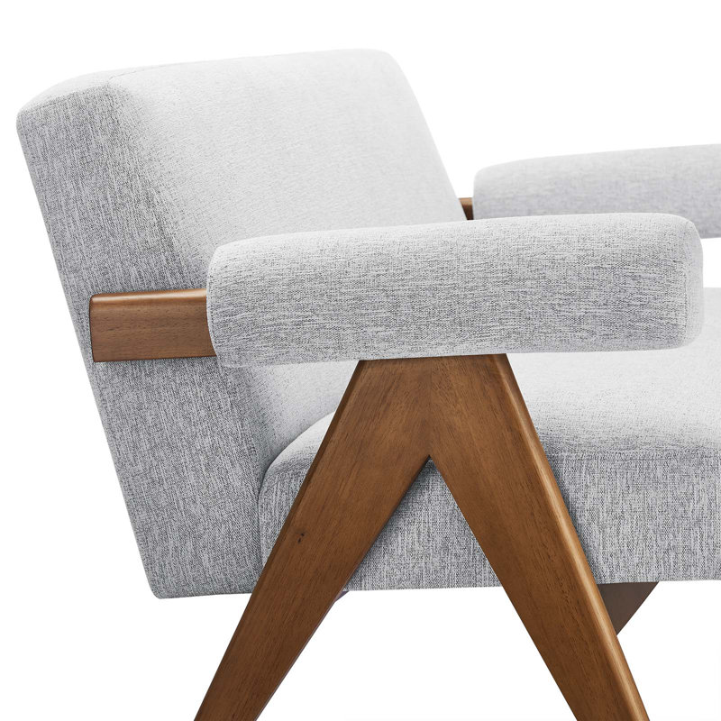 Modway Lyra 59'' Loveseat, Gray Revolution Performance Fabrics