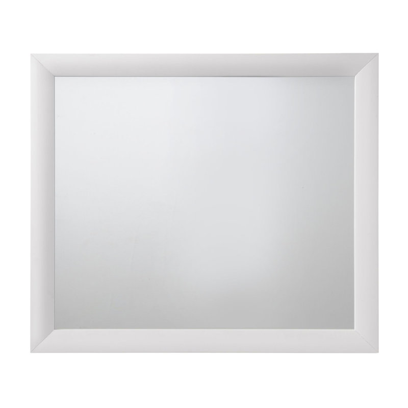 Miroir rectangulaire pour commode Ireland, Blanc
