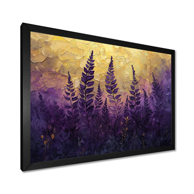 Jacklene - Floral Canvas Art Print, Reproduction encadrée d'une seule photo, H 30 po x l 40 po, Noir, noir, noir, noir