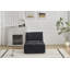 Canapé moderne en mousse à mémoire de forme compressée, méridienne simple pour le salon, canapé modulaire Cloud pour animaux de compagnie, tissu en velours côtelé, repose-pieds mobile, sans assemblage avec coussins, noir-818400844