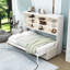 Lit escamotable avec canapé confortable intégré, éclairage DEL et tablettes Murphy-1609125518