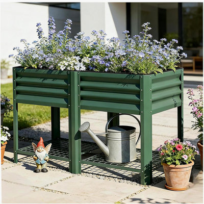 Planter Box,Outdoor Elevated Planter Box,Raised Garden Bed