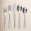 over&back Curved 18/8 Flatware Set - Service for 4