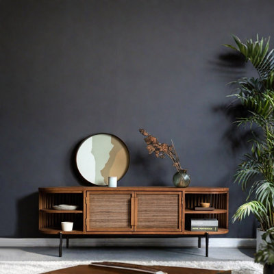 Meuble télé de style sud-est asiatique