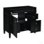Meuble-lavabo de 36 po sans lavabo supérieur, armoire de rangement moderne avec 2 tiroirs et un tiroir basculant, structure en bois massif-1334388423-1334388426