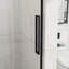 Porte de douche semi-coulissante l 60 po x H 72 po, verre trempé de 6 mm avec revêtement facile à nettoyer, quincaillerie en acier inoxydable, technologie imperméable anti-éclaboussures