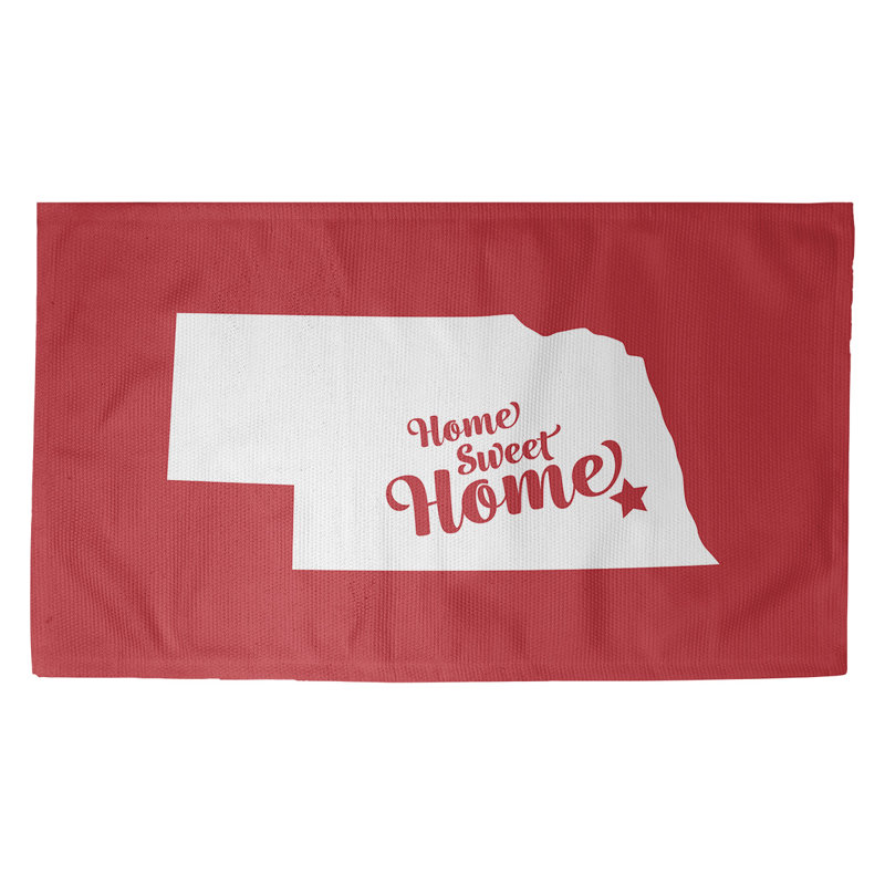 Tapis de zone rouge lincoln pour la maison, Rectangle 3 pi x 5 pi