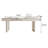Modern Minimalist Cream-Colored Piano Lacquer 4-Drawer Desk-494988586