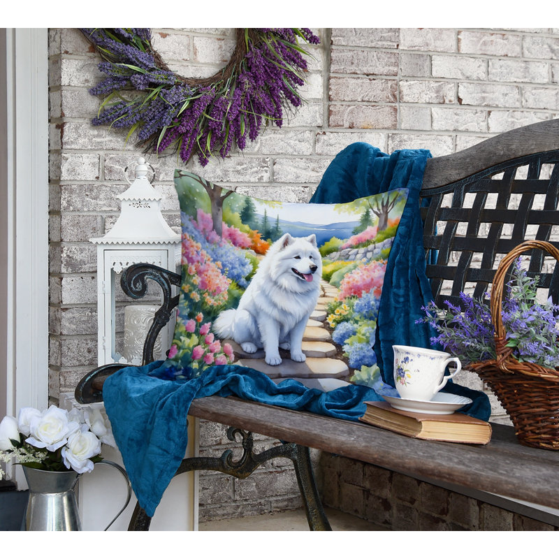 Coussin décoratif intérieur / extérieur Spring Path, H 18 po x l 18 po