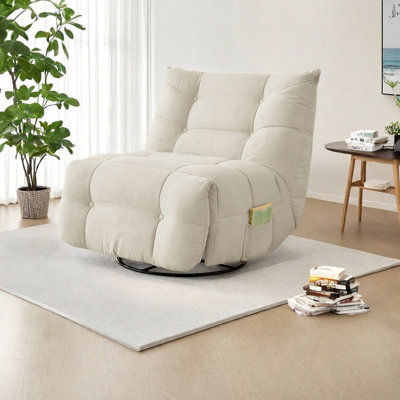 Ergonomic frosted velvet carbon steel recliner