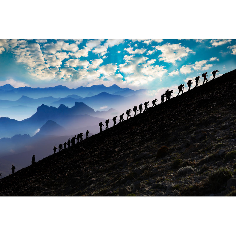 Mountain Climbing by Huseyin Bostanci - Wrapped Canvas Print, 30cm H x 46cm W