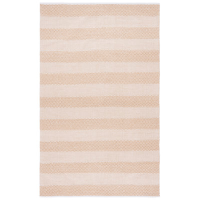 Tapis rayé kilim802 ivoire / doré
