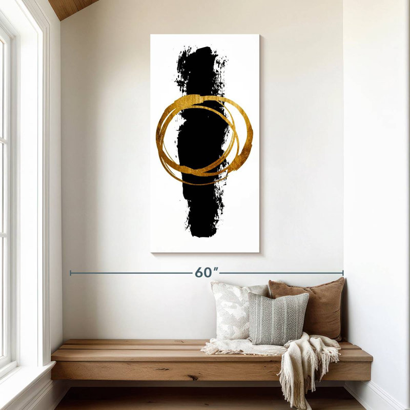 Cercle et ligne, H 48 po x l 24 po