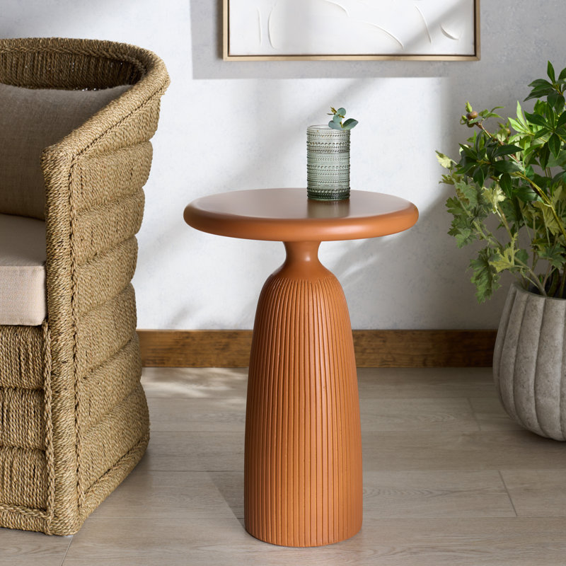 Table d'appoint Eagan, Brun