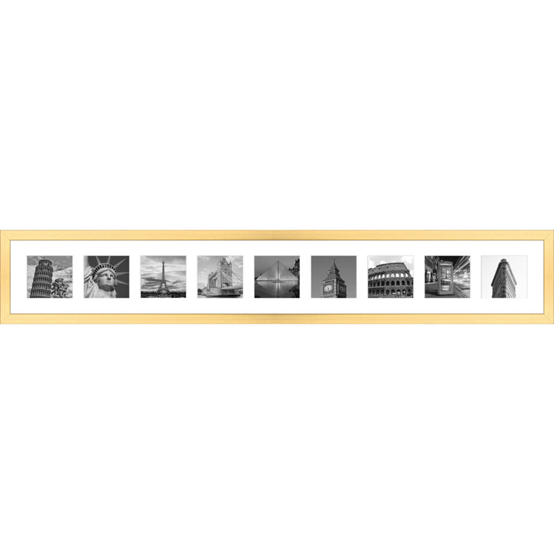 Lambrini Collage Picture Frame, Gold