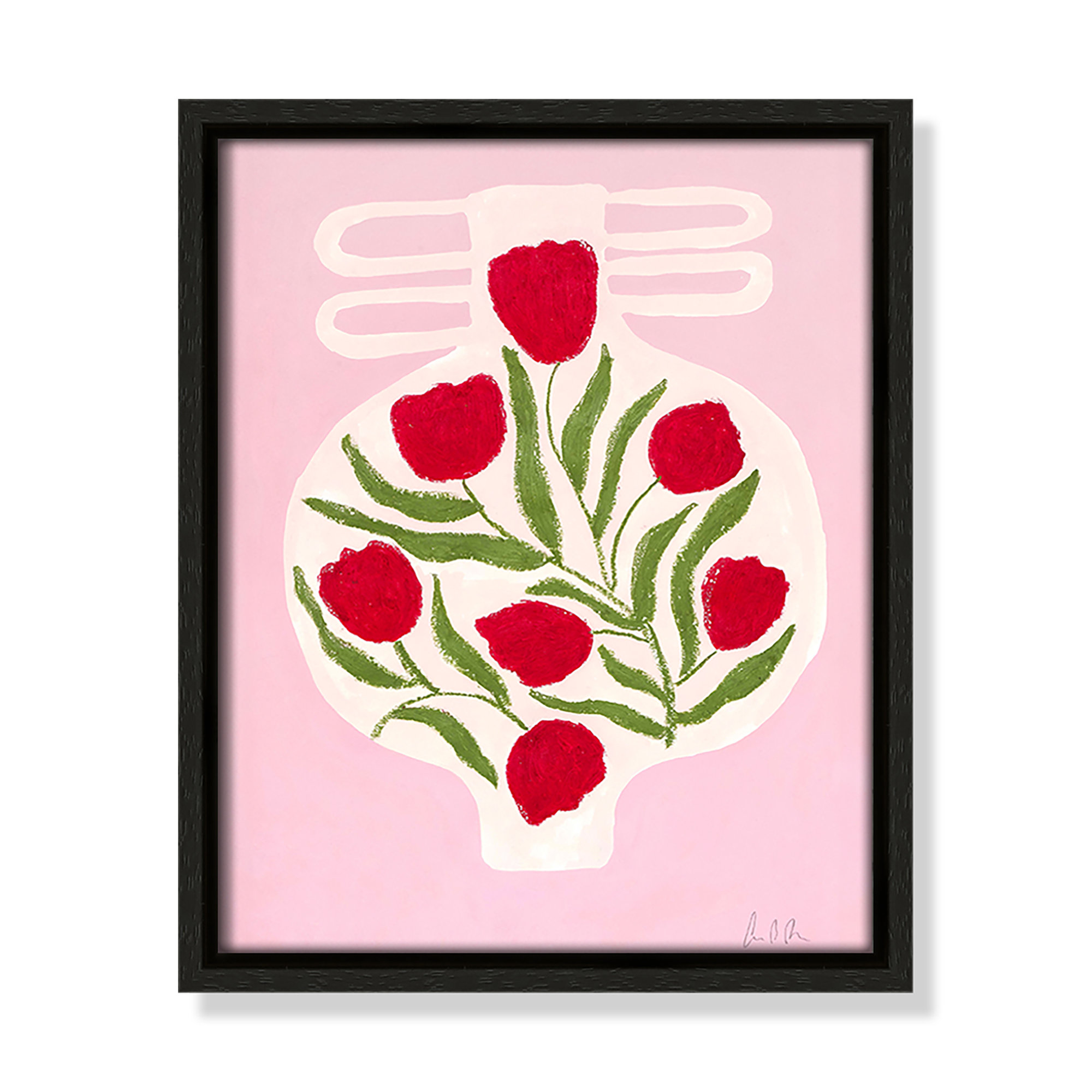 Vase No. 02 Print by Camilla Bergqvist, 11.5" H x 9.5" W, Espresso