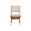 Chaise d'appoint Velentina (ensemble de 2), rotin et finition naturelle