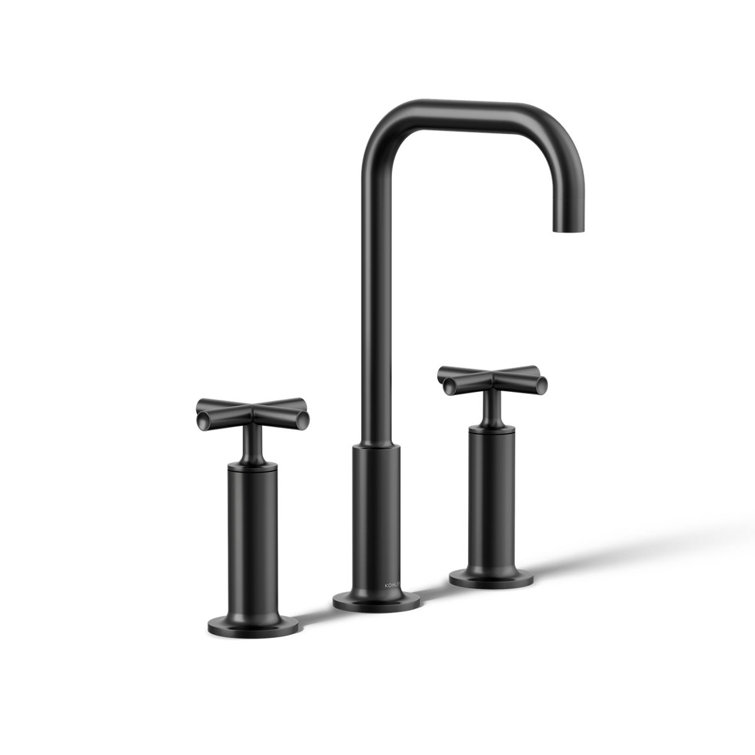Purist® Widespread Bathroom Sink Faucet with High Cross Handles and High Gooseneck Spout