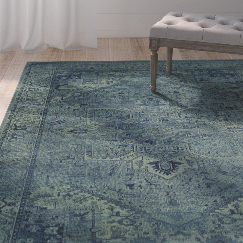Tapis oriental performance Mizintceva, Rectangle 4 pi x 5 pi 7 po