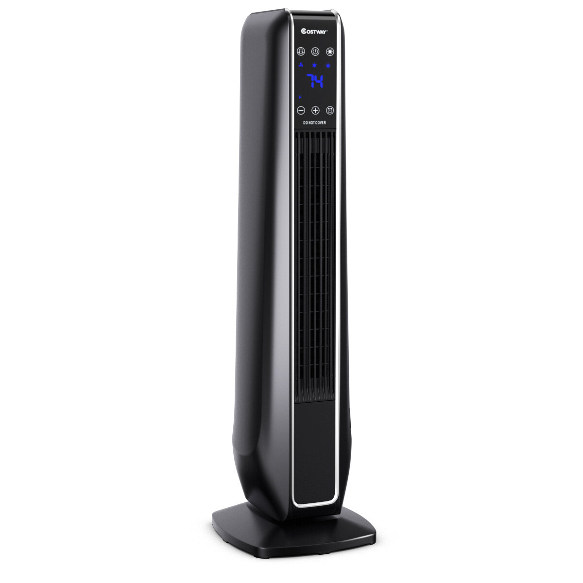 BLACK+DECKER Up to 1500-Watt Ceramic Tower Indoor Electric Space Heater  with Thermostat and Remote Included in the Electric Space Heaters  department at