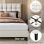 Size Modern Upholstered Bed Frame with Adjustable Square Tufted Headboard-99170189-93363910