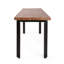 Banc de style industriel moderne en bois de manguier et en fer, durable, 52,53 X 13,77 17,77, brun