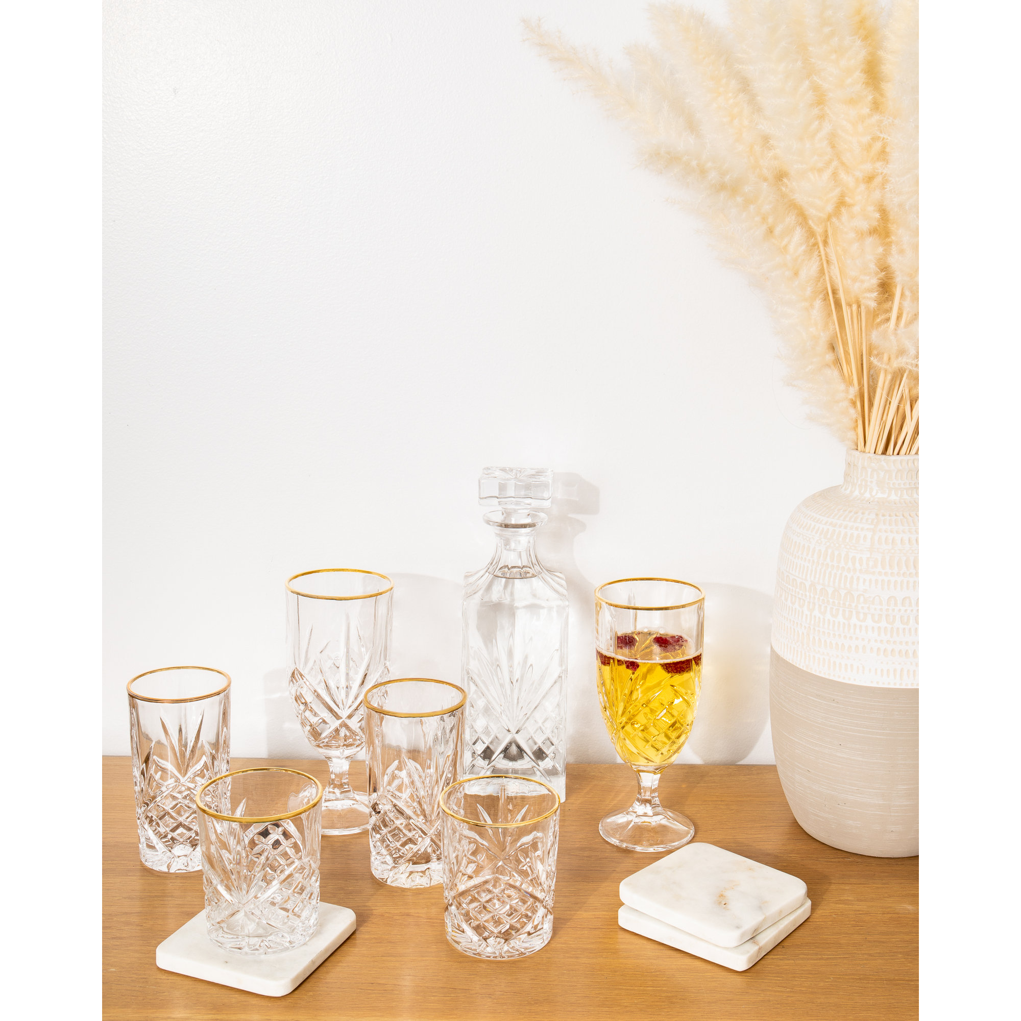 Dublin Crystal Whiskey Glass, Gold