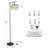 Ameiya 55.9'' Matte Task Floor Lamp