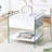 Glass Side Table With Drawers