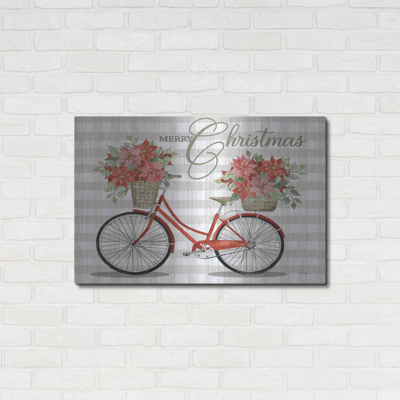 «Merry Christmas Bicycle I» par Cindy Jacobs, H 24 po x l 36 po