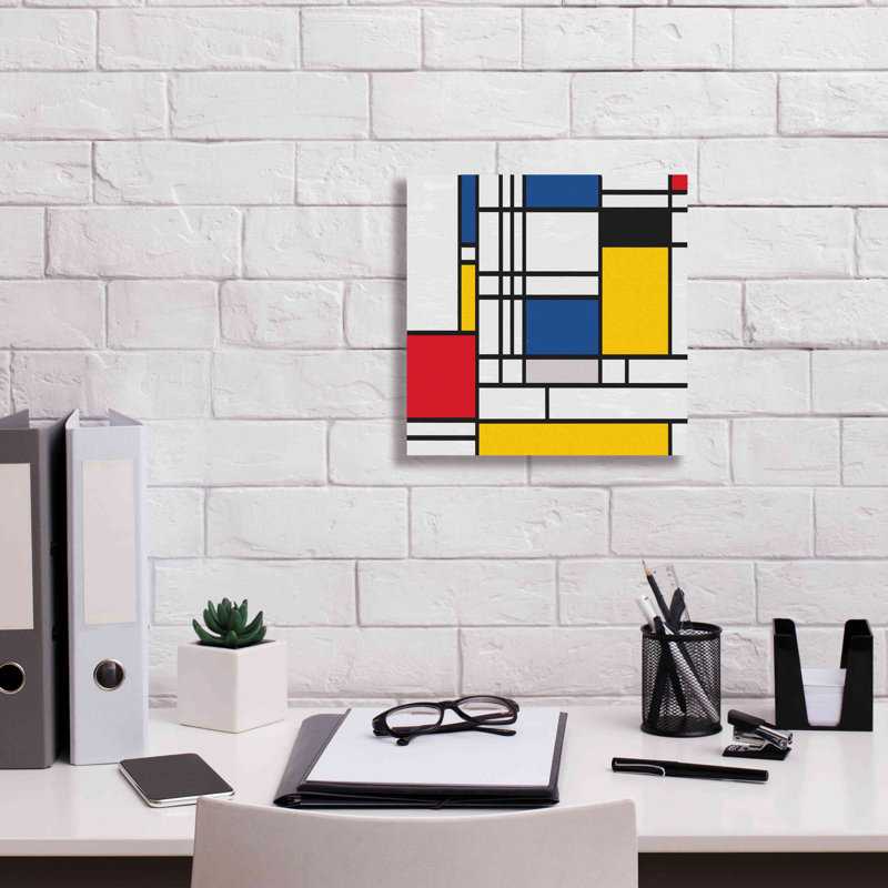 " Mondrian NFT2 ", 12" H x 12" W x 0.75" D