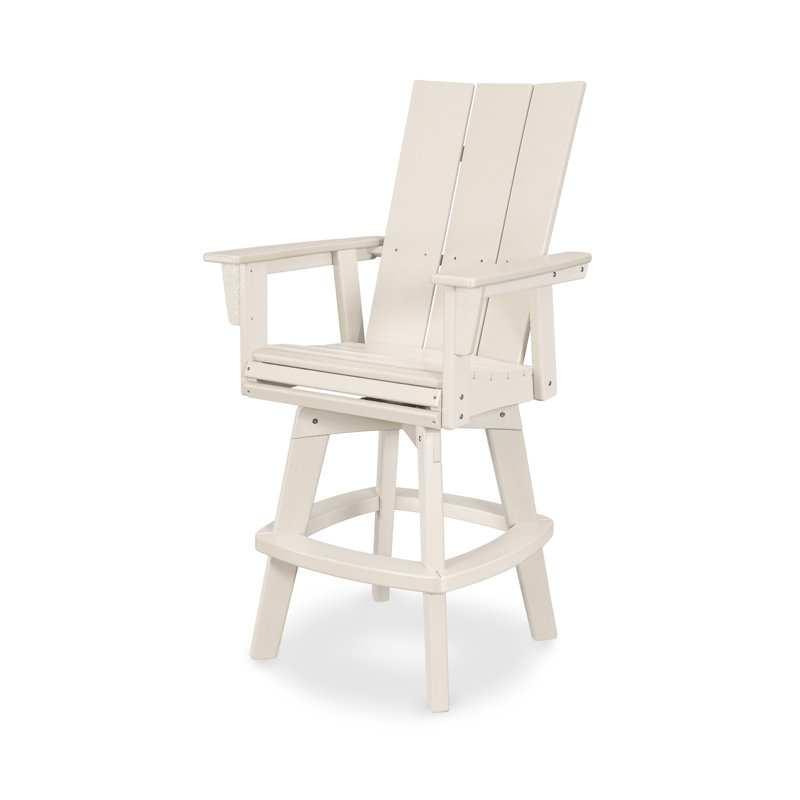 Chaise de bar pivotante Modern Curveback Adirondack, Sable