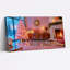 Art mural Mid-Century avec arbre rose et toile de Noël-2123378459