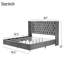 Ensemble de chambre avec lit plateforme 2 pièces-87378508-87378504