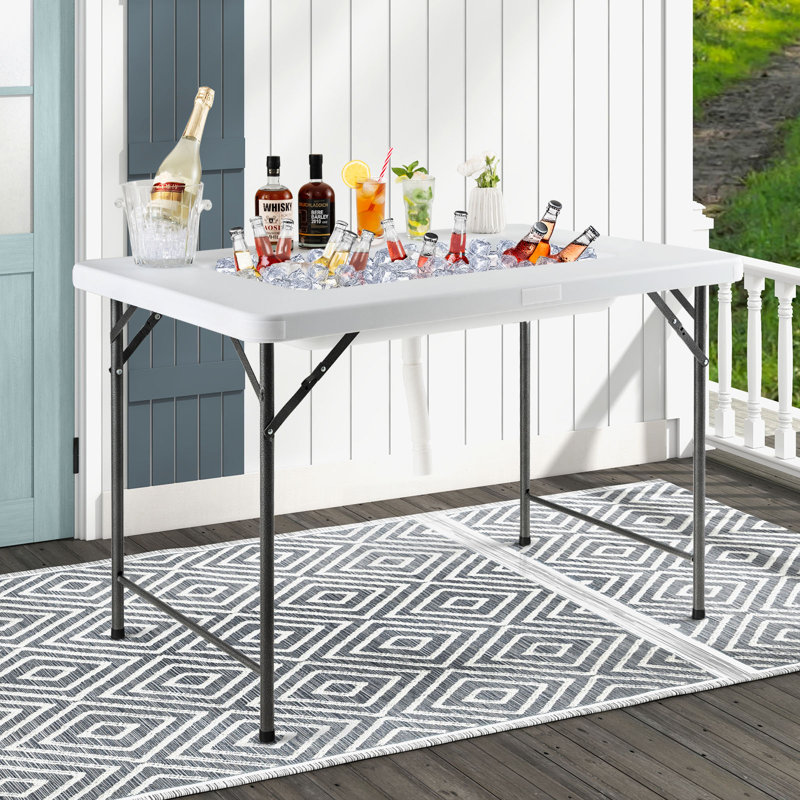 Table de refroidisseur à glaçons pour l'extérieur 4 pi