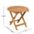 Foldable Outdoor Table, Wood With Finish, And Lightweight, Fits Tiny Spaces In Tight