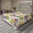 Rose pastel, jaune, vert / floral est en rupture de stock